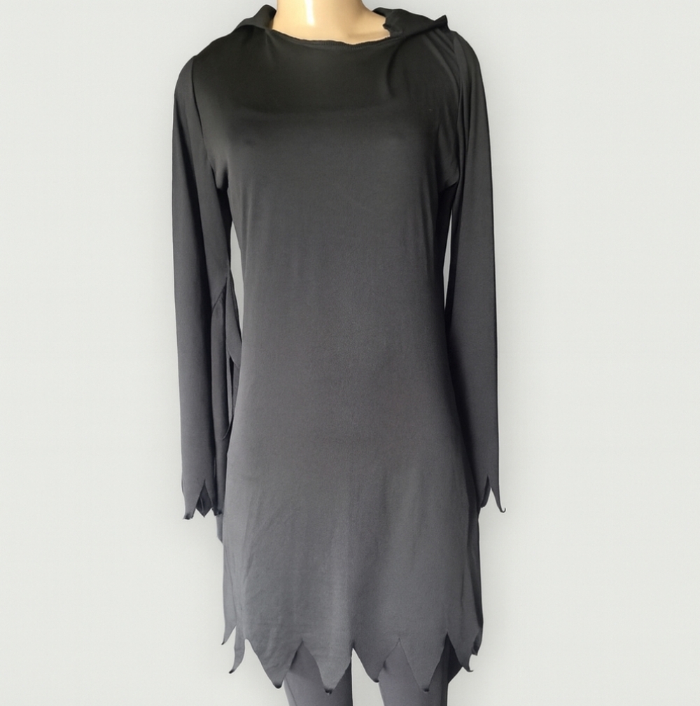Black Hooded Dress Halloween Costume – Small/Medium